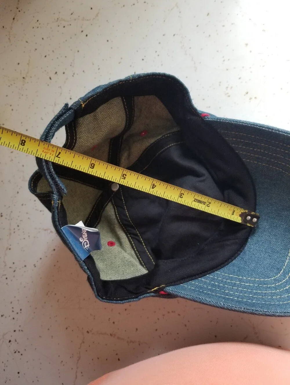 VTG Disney Mickey Mouse Blue and Red Denim Youth Cap